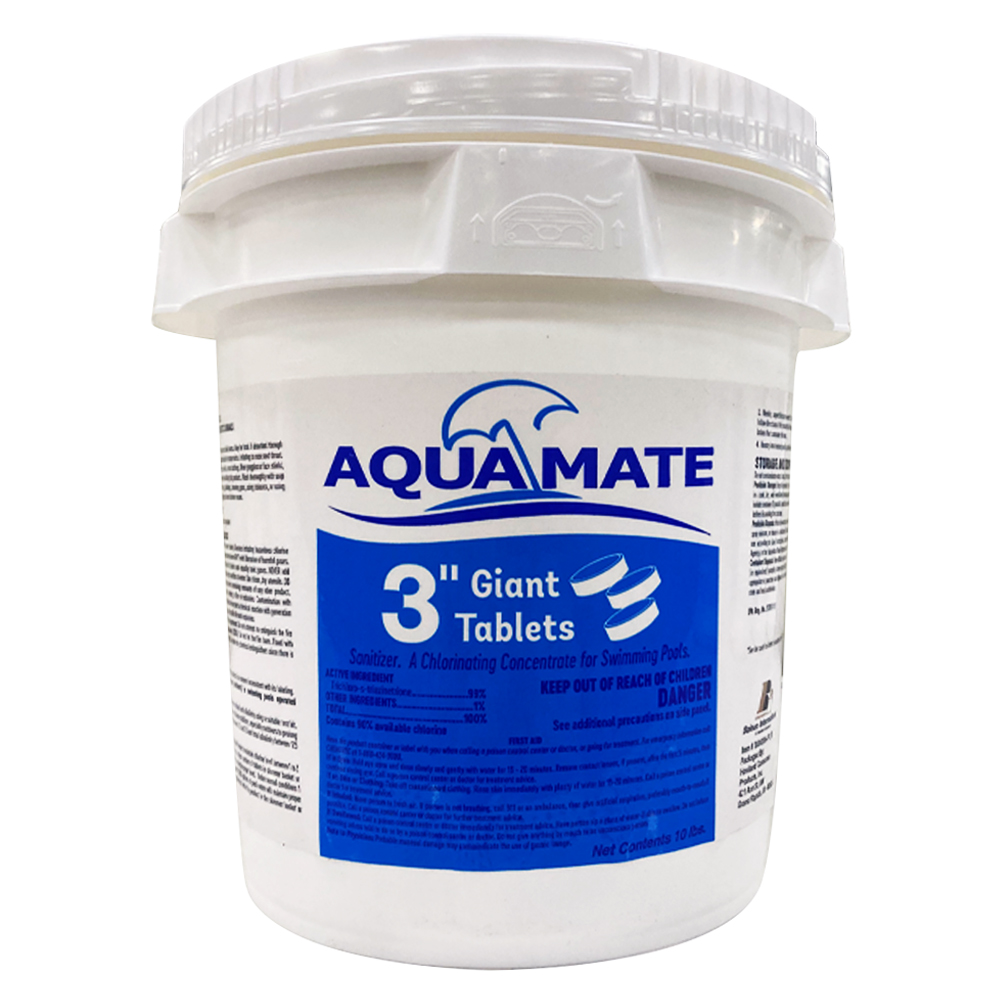 Aquamate 3\" Chlorine Pool Cleaning Tablets, 10 lbs. GT10 Rural King