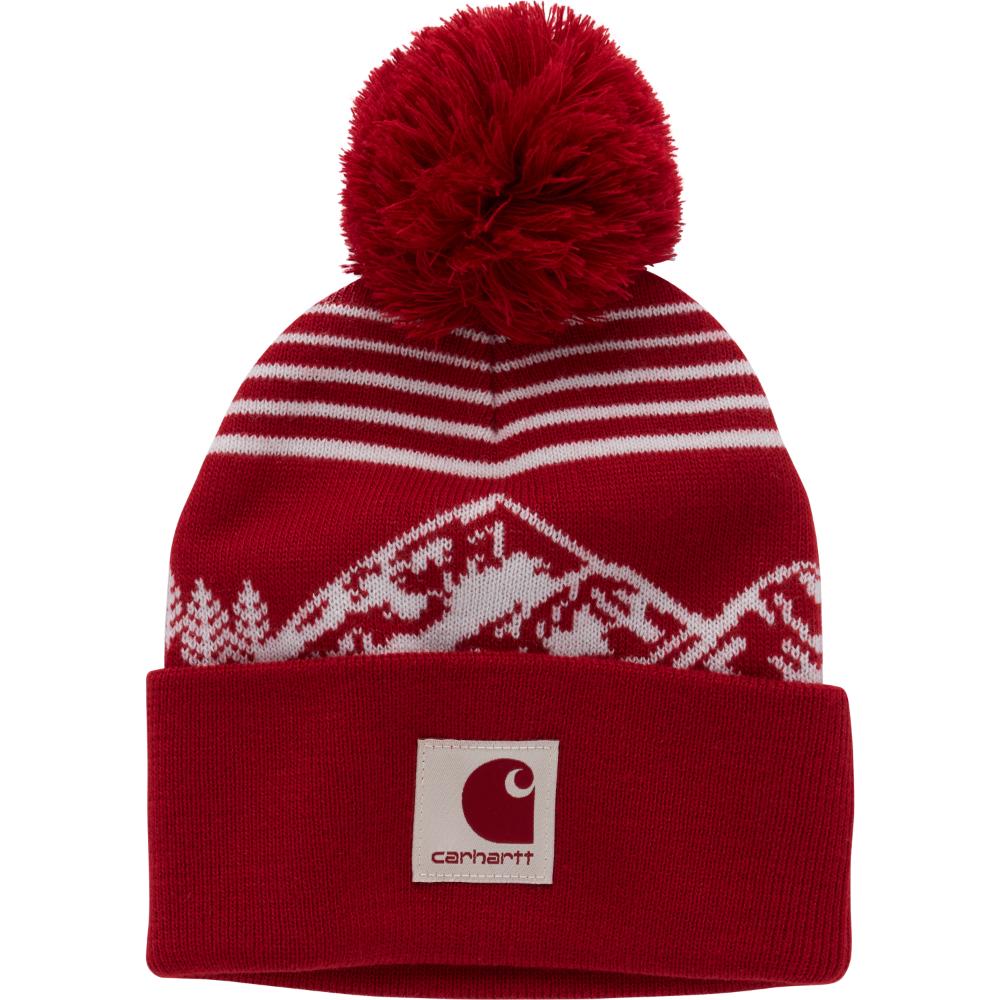 JUST IN CARHARTT watch hat  Pom Pom cap beanie 105168 - Carhartt Knit Pom Pom Cuffed Logo Beanie main image 3