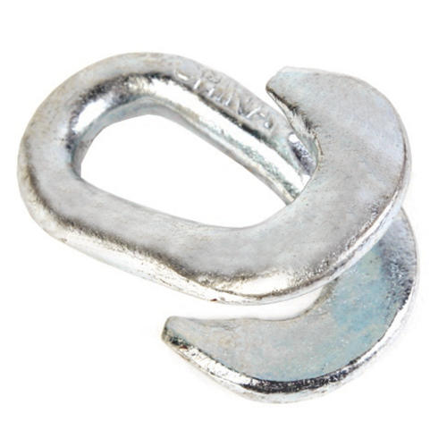 Baron Mfg Lap Link 660-1/2 - 1/2" X 2-1/2" Silver Zinc-Plated Connector For Chain, Eyelets, Snaps & Rings