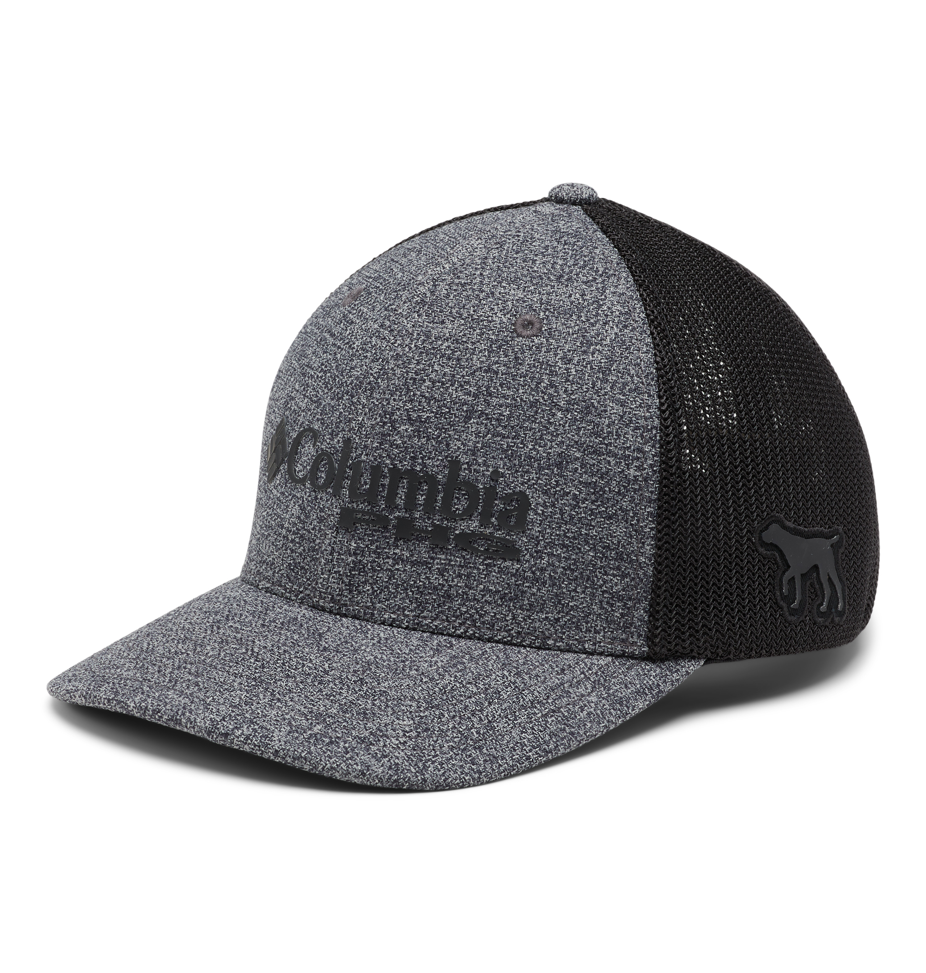 Columbia PHG Logo Mesh Ball Cap - Charcoal Heather, L/XL