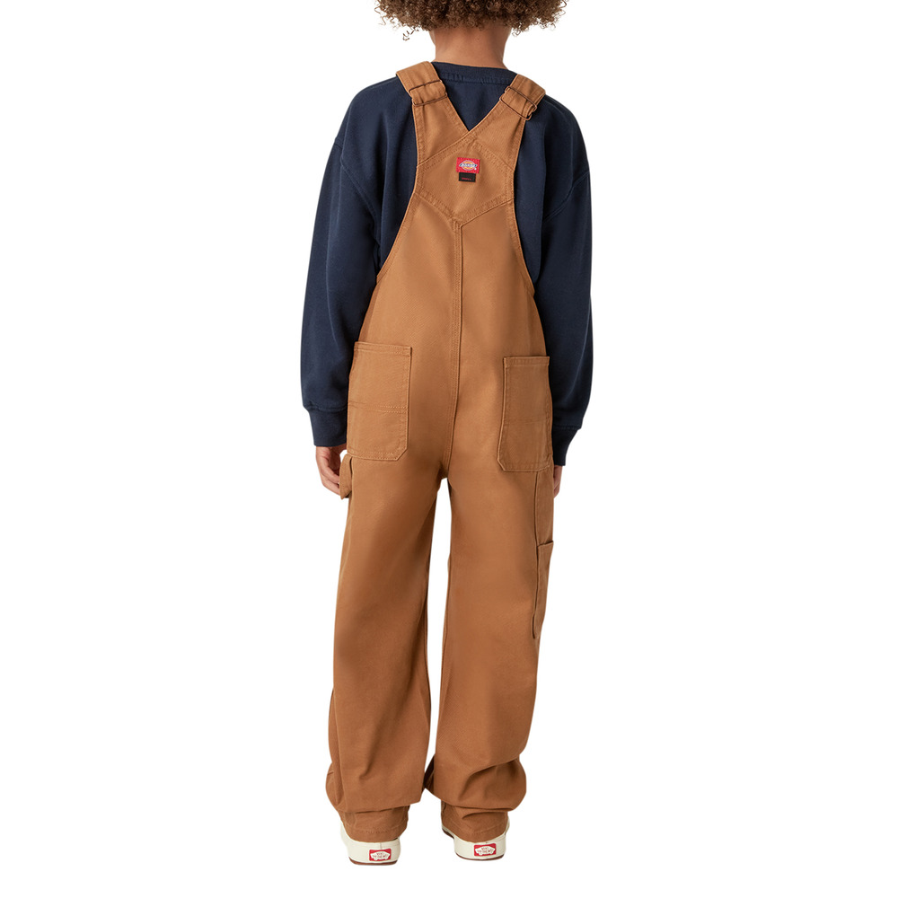 Dickies Kids Duck Bib Overall, Rinsed Brown Duck - KB103 | Rural King