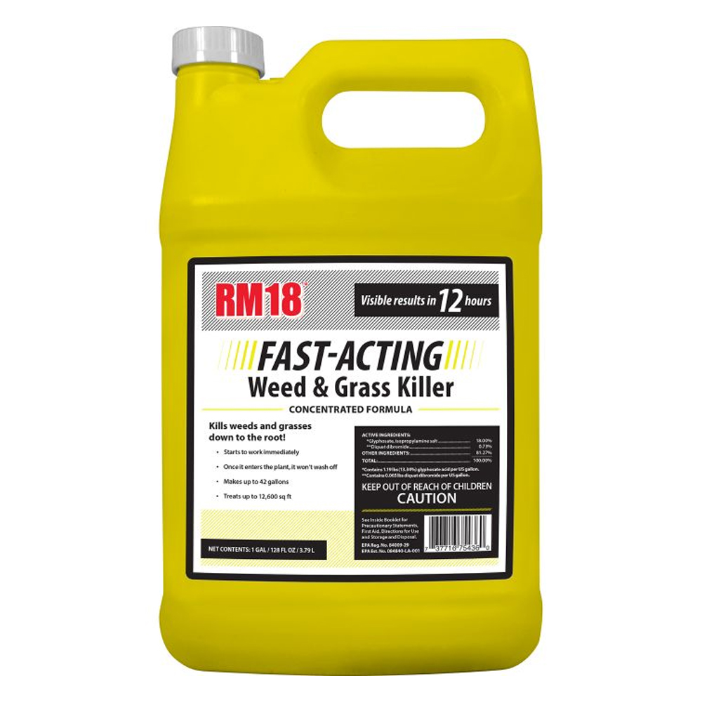 RM18 Fast Acting Weed & Grass Killer Concentrate, 1 Gallon 75435