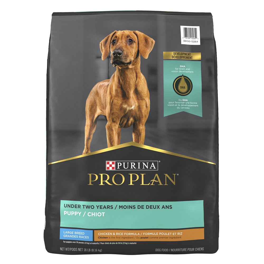 Purina Pro Plan Large Breed Dry Puppy Food Chicken Rice Formula 18 