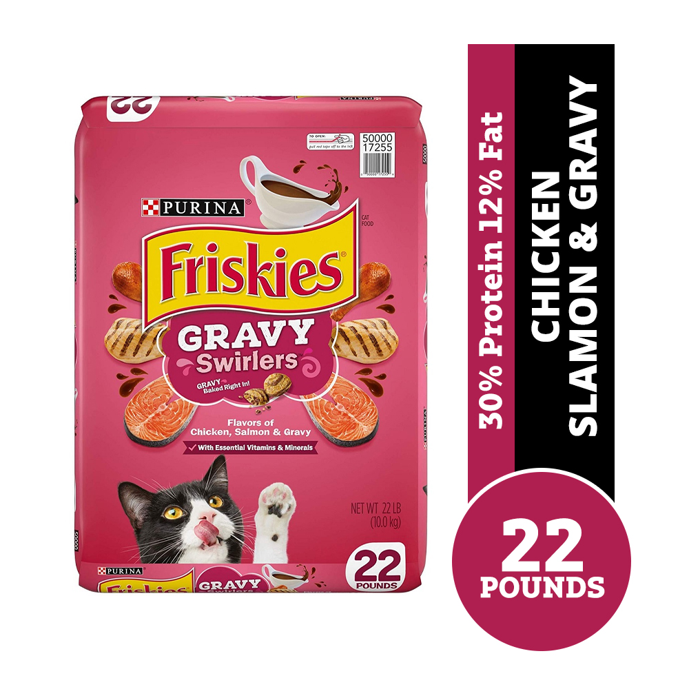 Purina Friskies Gravy Swirlers With Flavors of Chicken, Salmon and Gravy Dry  Cat Food - 22 lb. Bag | Rural King