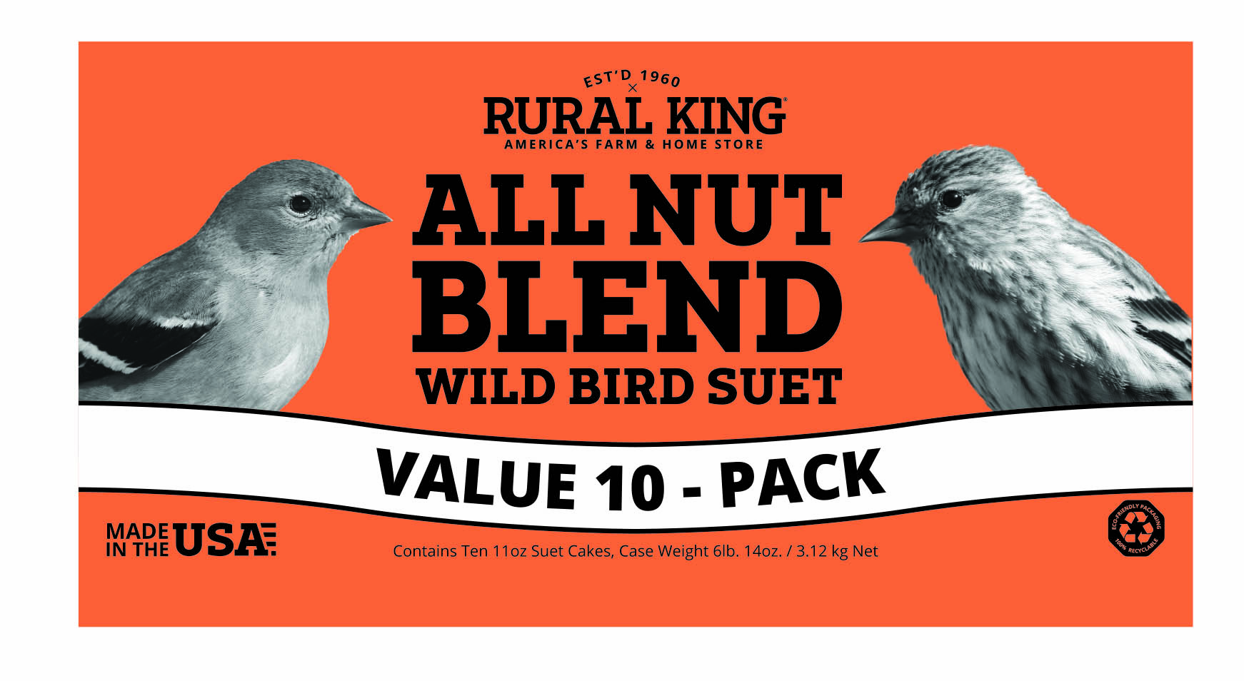 Rural King All Nut Suet, 10 Pack 350 Rural King
