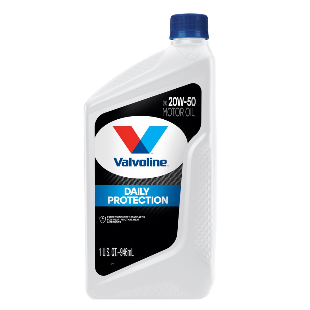 Valvoline 4-Stroke Motorcycle Oil – 20W-50 Conventional, 1 Quart (Pack Of 6)