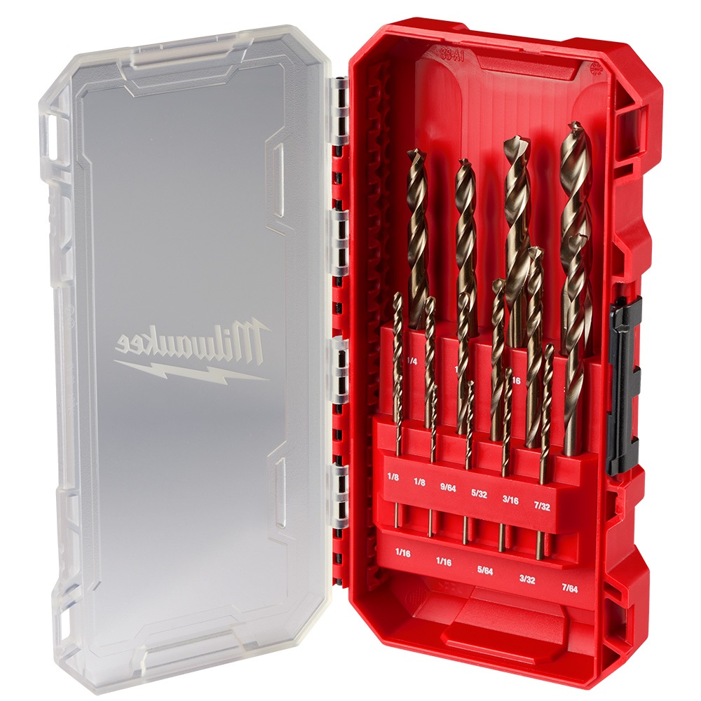 Milwaukee RED HELIX™ Cobalt Drill Bit Set, 15 Piece Set - 48-89