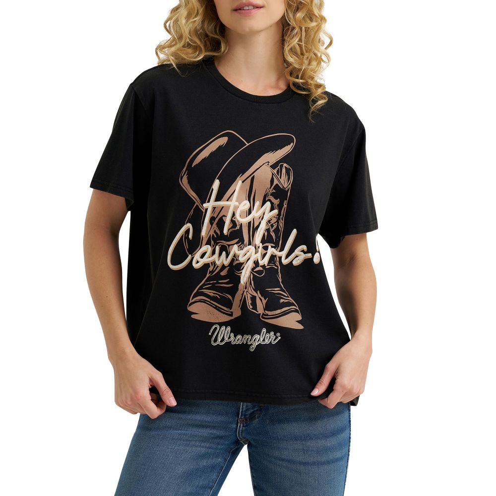 Cowgirl Way Vintage Graphic T-Shirt For Women - Short Sleeve Western Retro Top, Cotton Blend (Sizes S-XL)