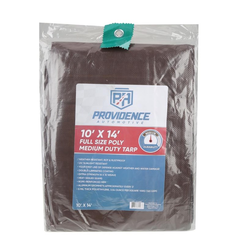 Providence Medium Duty 10 x 14 Tarp, Brown/Green 891980204 Rural King
