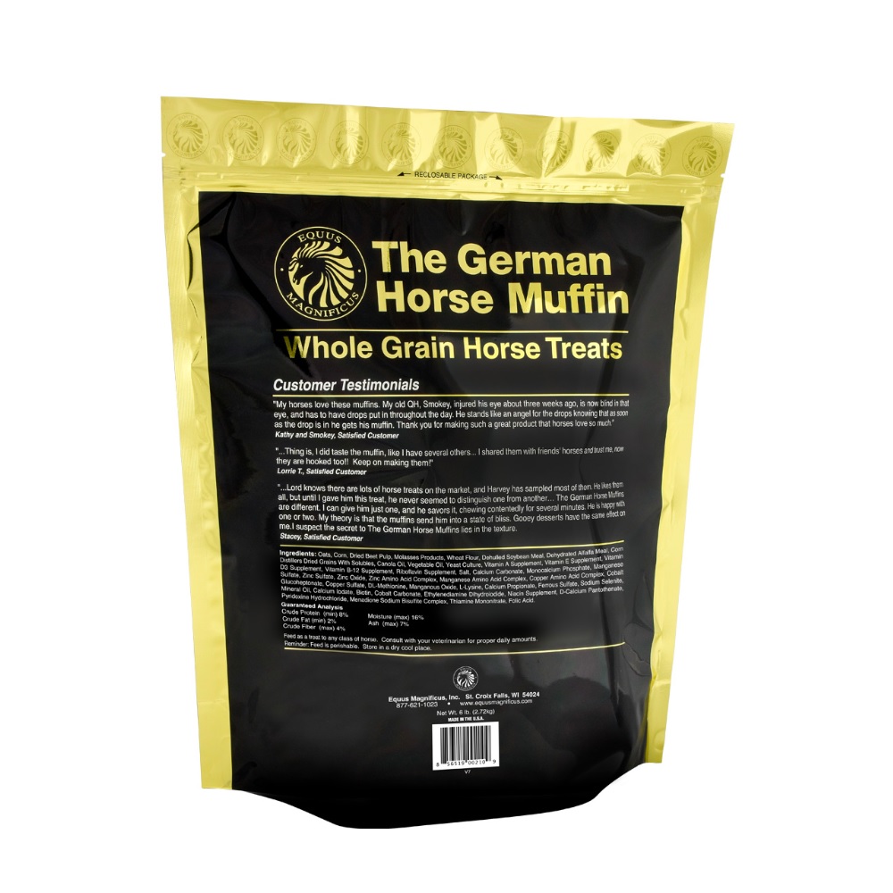 German Horse Muffins 6 lb Bag | Schneiders 3 Bags Of German Horse Muffins in Resealable Pouch, 6-Pounds Exp. 01/2027 display picture 1