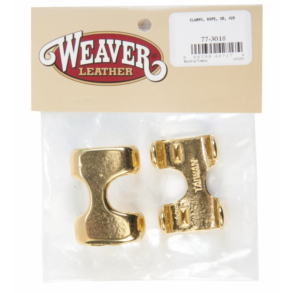 Weaver Leather Bagged 26 Rope Clamps Solid Brass 773018 Rural King