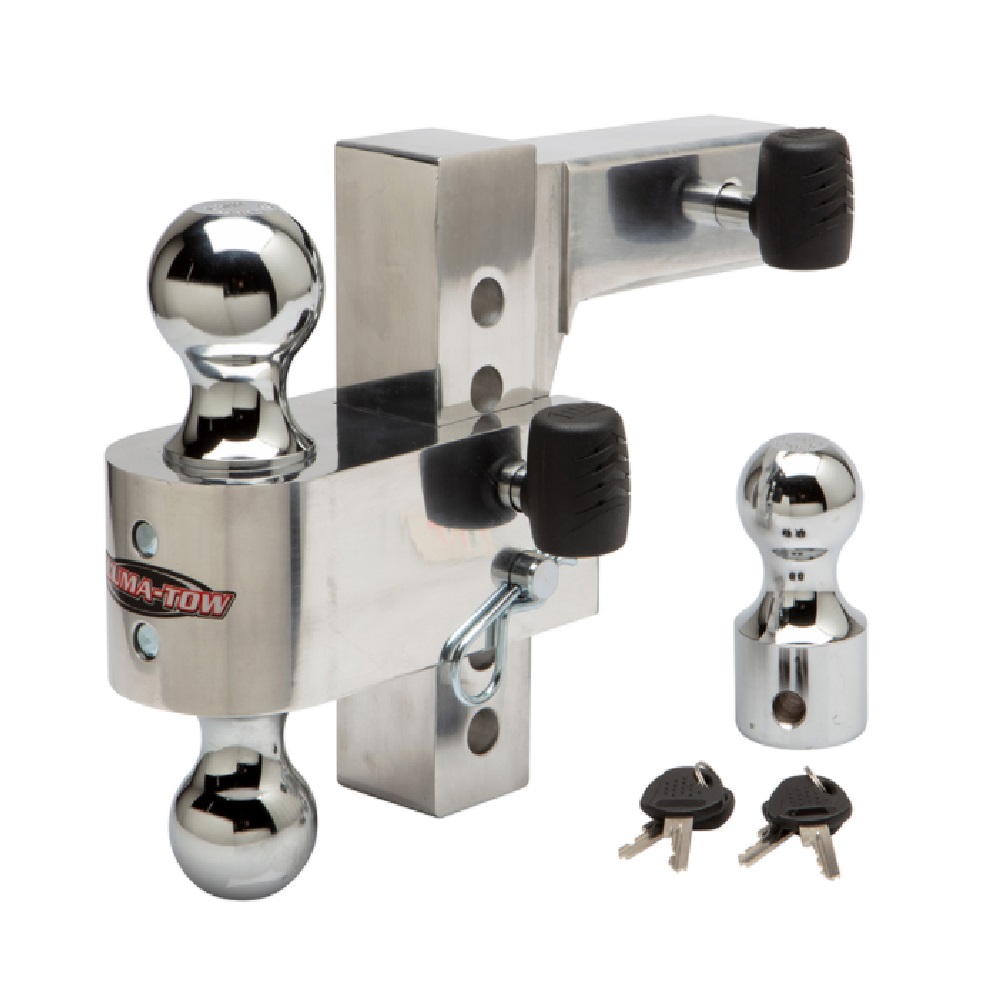AlumaTow Aluminum Adjustable Interchangeable Hitch Mount with Case (6