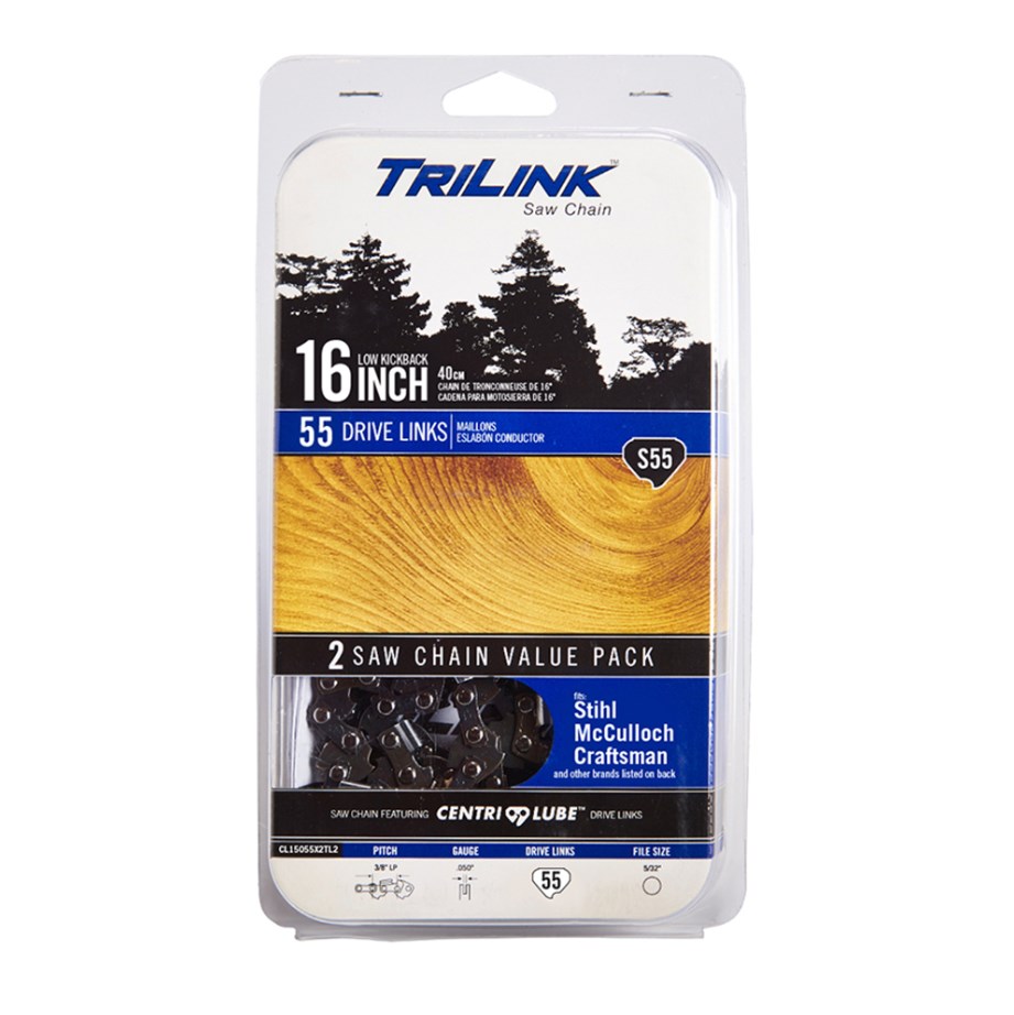 Trilink S55 Semi Chisel Saw Chain 2 pack CL15055X2TL2 | Rural King