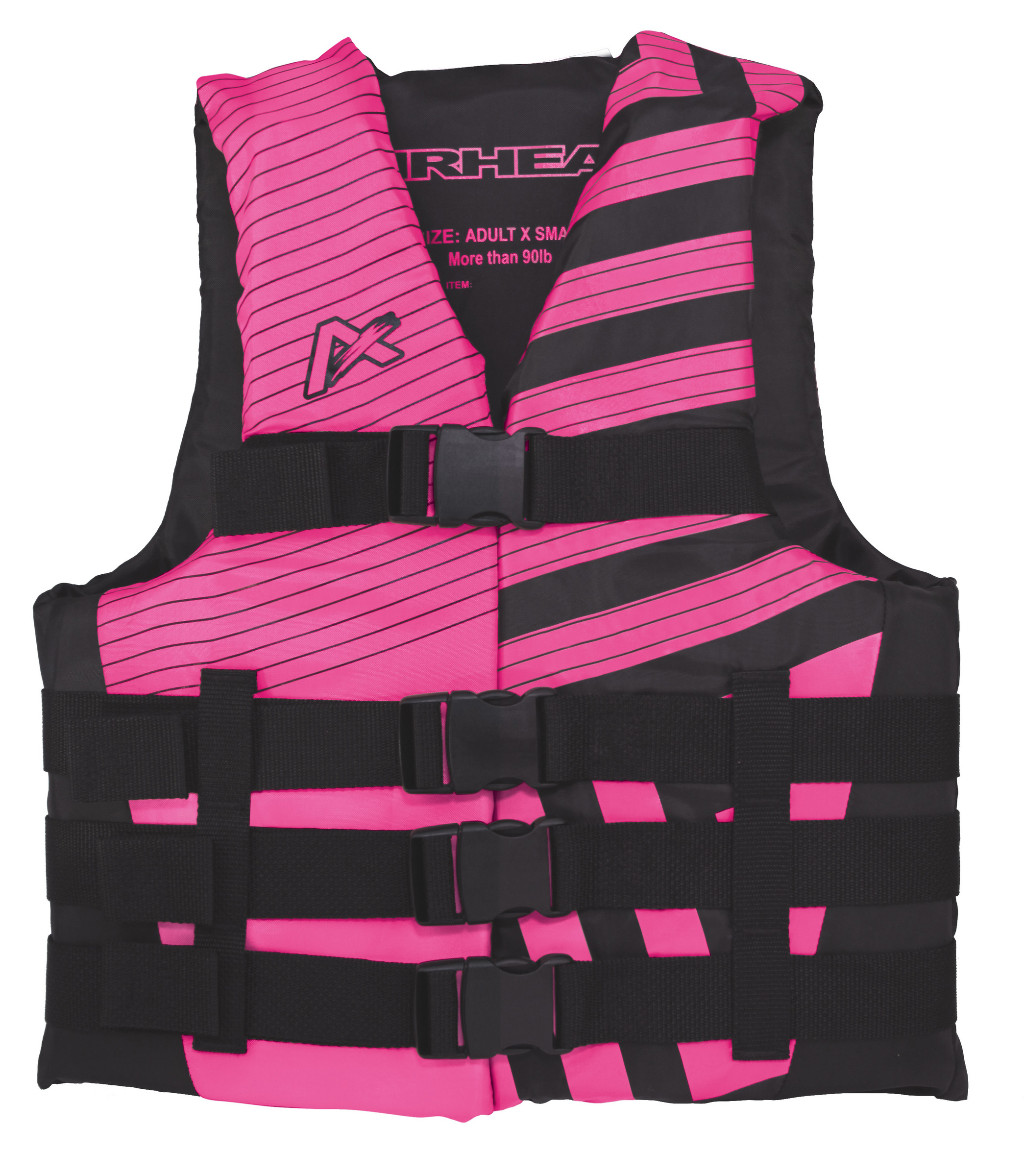 ウェア RBB AIR LIFE VEST Airhead TREND Black/Hot Pink Womens Life Vest, XS - 30081-07