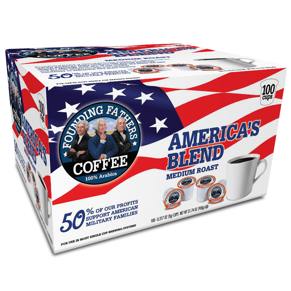 Founding Fathers KCup Coffee, America's Blend, 100 Count Rural King
