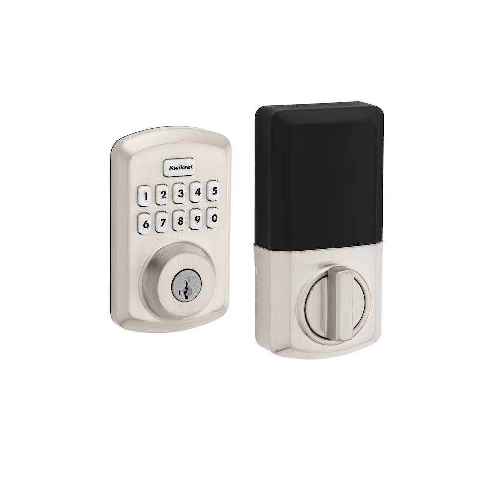 Kwikset Keyless Entry Deadbolt, Satin Nickel, Metal, Keypad