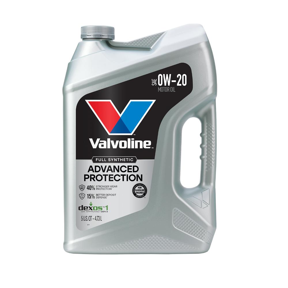 Valvoline Advanced Full Synthetic 0W-20 Motor Oil, 5 Quarts