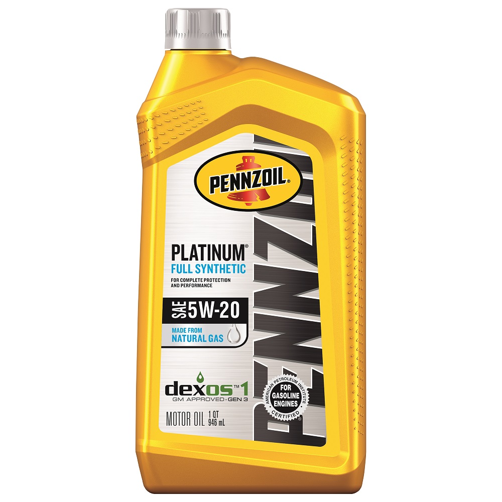 Pennzoil Platinum Full Synthetic 5W-20 Motor Oil, 1 Quart