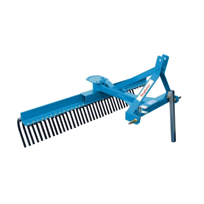 Kingbarn Rakes King Kutter 6' Landscape Rake, Blue - TYR-72-BK | Rural King