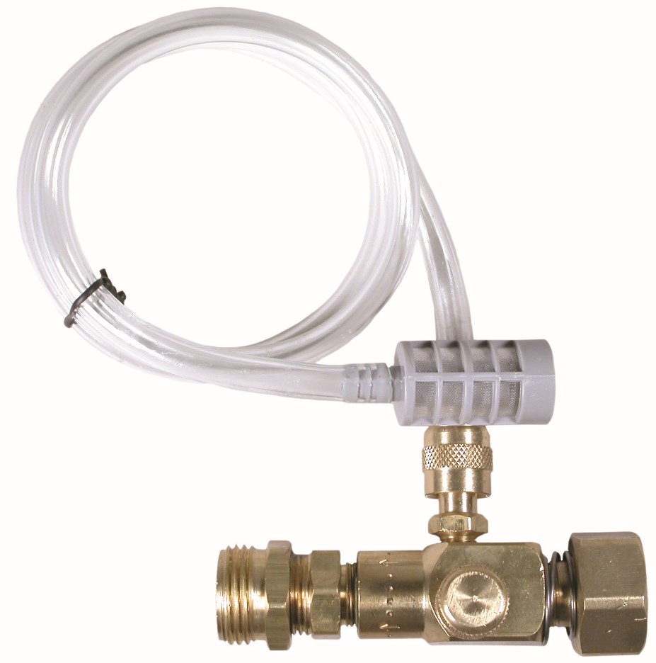 Chemical Injector 2-3 GPM - Brass Stainless Steel Adjustable Injector For Nonflammable Liquids