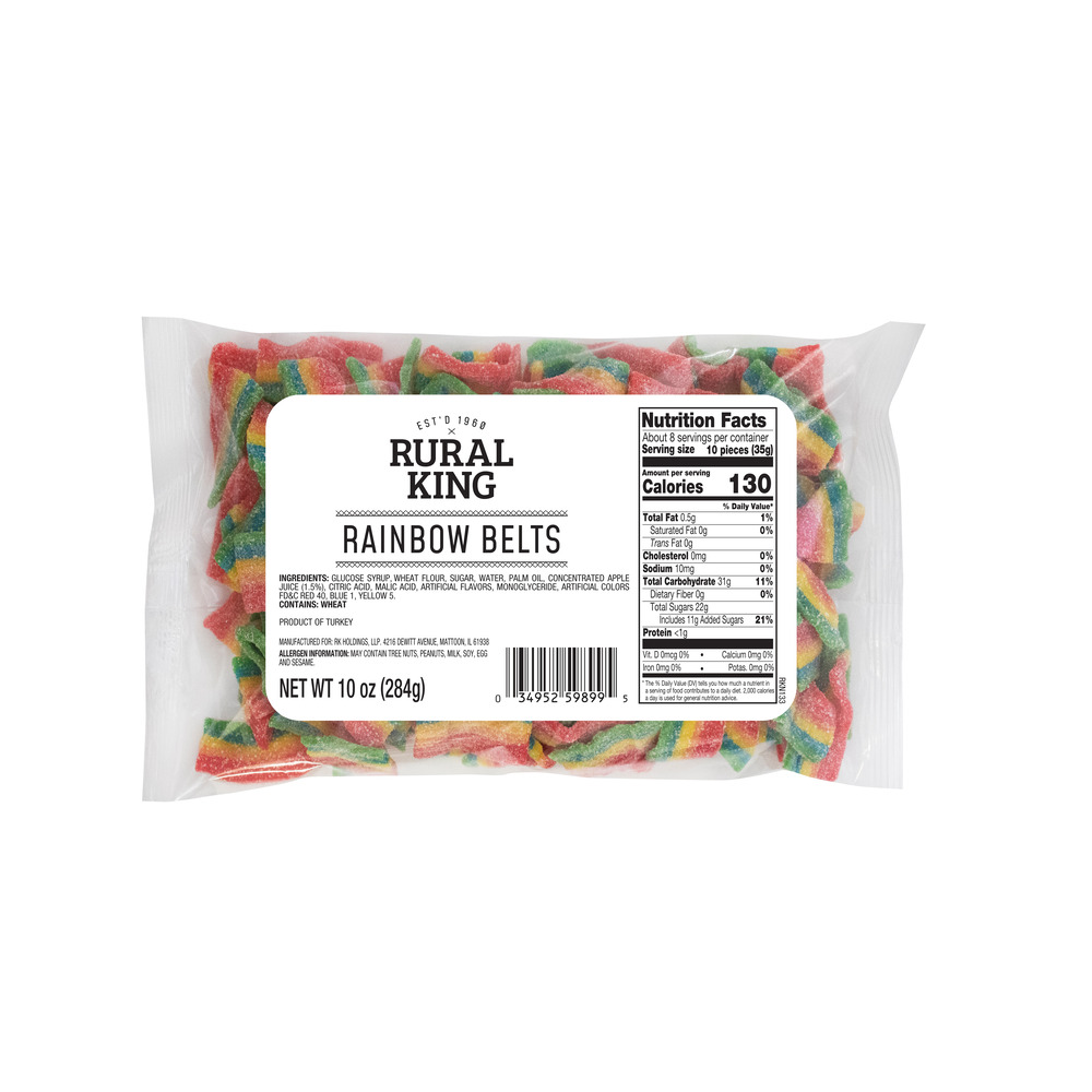 Rural King Rainbow Belts, 10 oz. Rural King