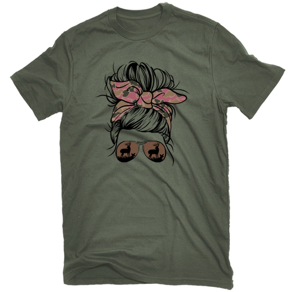 Lincoln Outfitters Ladies Hunting Graphic Tee Shirt - HTPL-10063