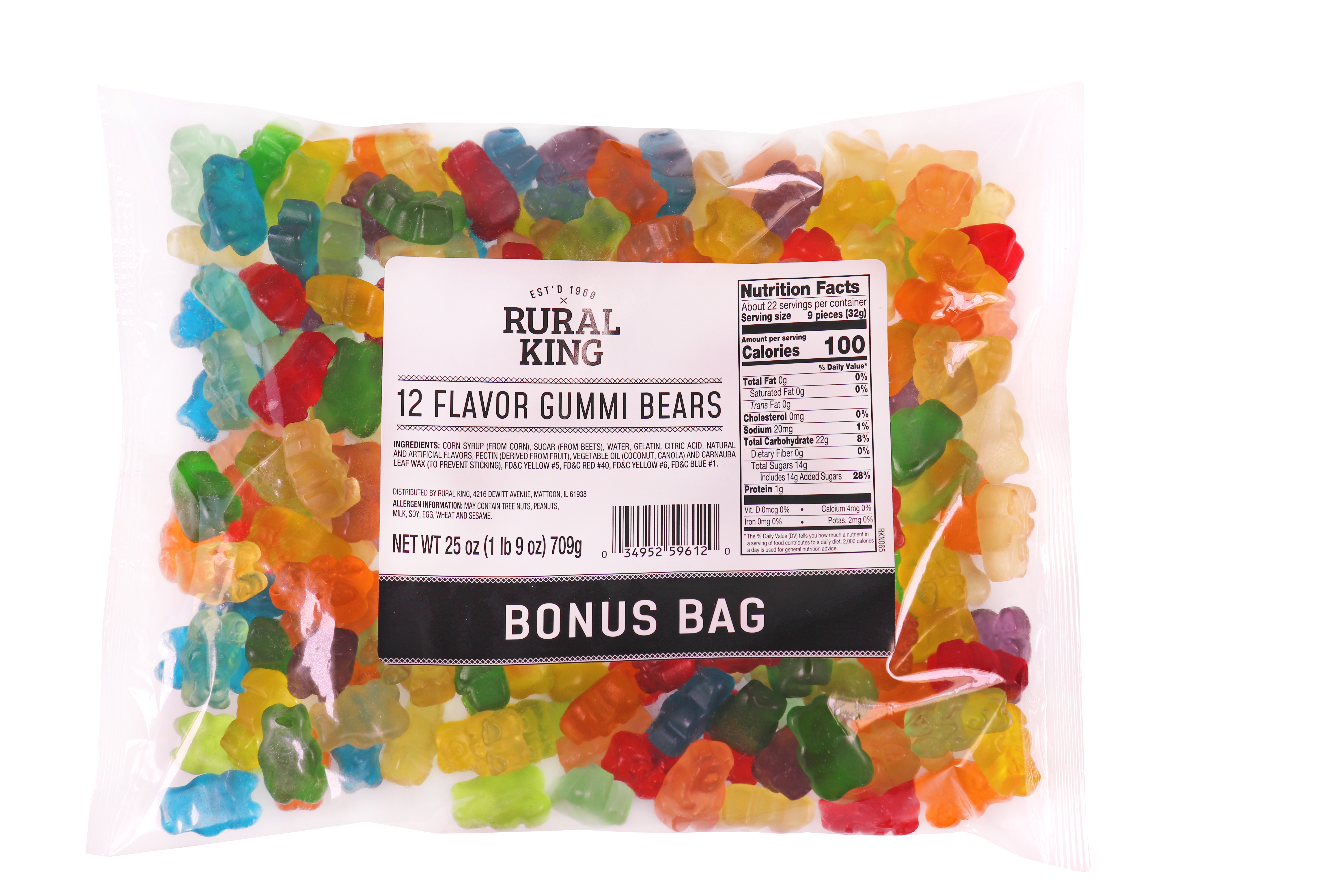 Rural King Gummi 12 Flavor Bears Bonus 25oz. | Rural King