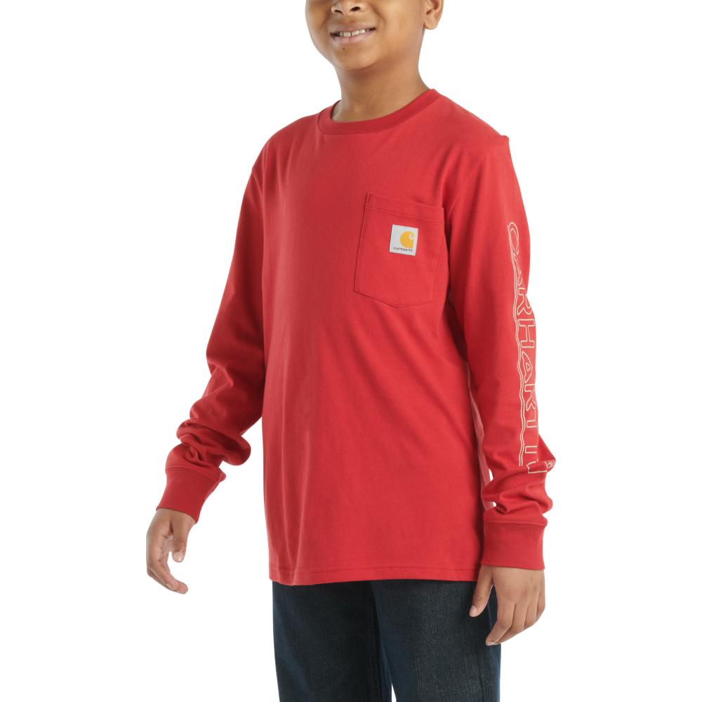 Carhartt Boy's Long-Sleeve Graphic Pocket T-Shirt - CA6596 | Rural