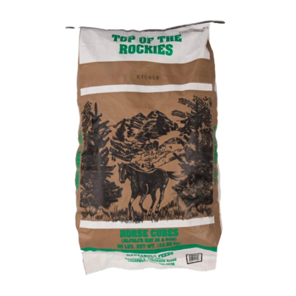 Alfalfa Horse Cubes, 50 lb. Bag