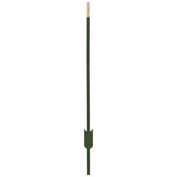 Steel 6' Single T Post, 1.25 lbs. per Foot - POSTTEE6FT