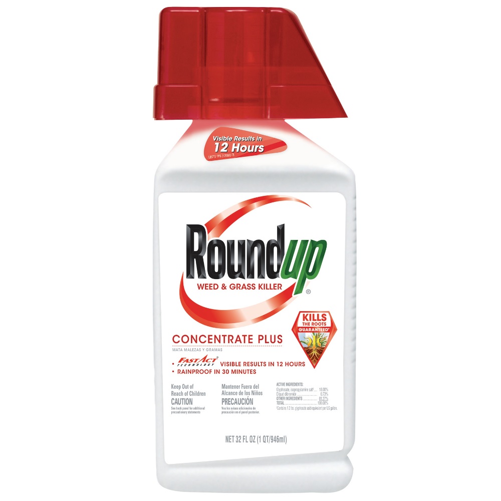 Roundup Concentrate Plus Weed and Grass Killer, 32 Oz. 5005010