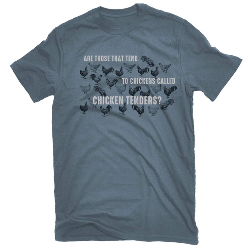 Chick Days Men's Chicken Tender Short Sleeve TShirt, Slate CDP88