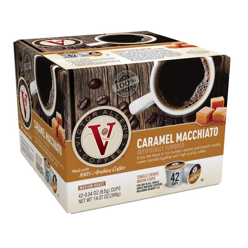 Victor Allen's Caramel Macchiato Single Serve Coffee, 42