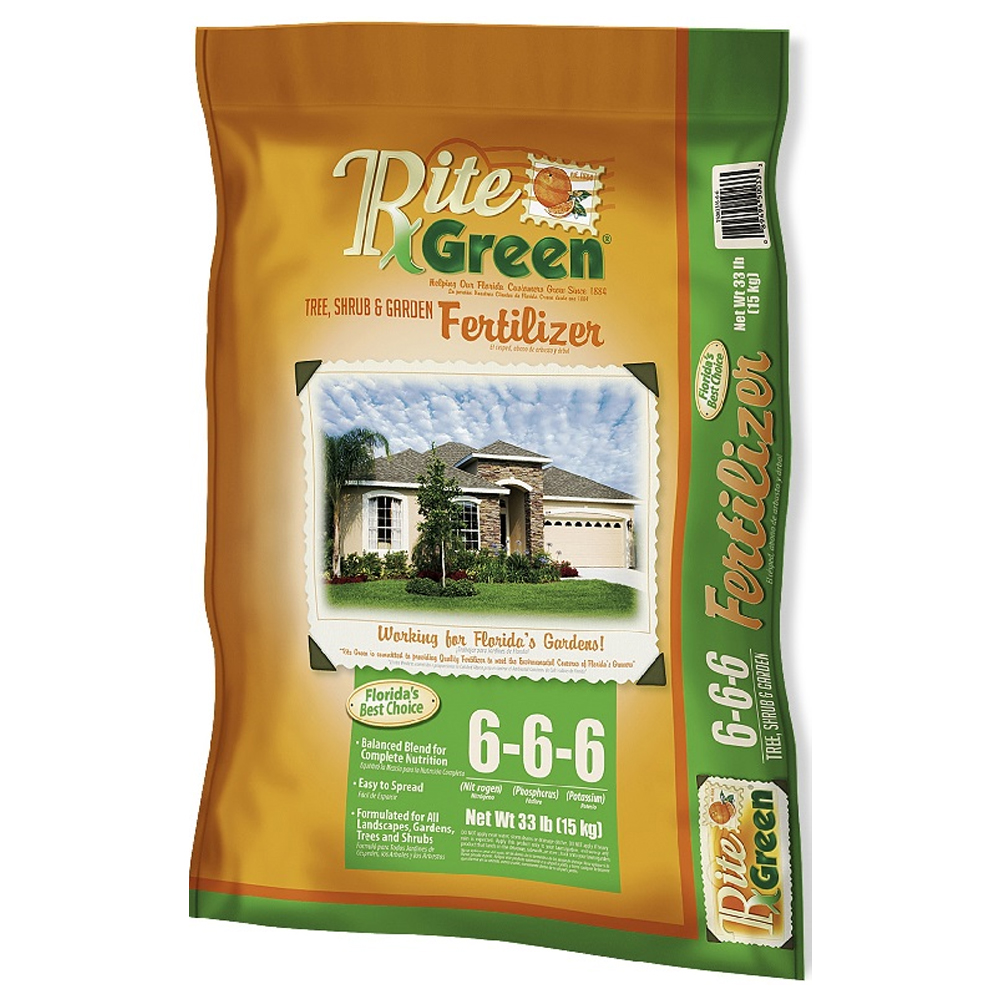 Rite Green Tree, Shrub & Garden Fertilizer 666, 33 Pounds 150033 Rural King
