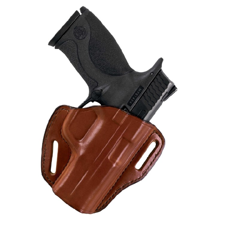 Bianchi Model 131 Confidential Holster - Fits Glock 17, Thumb Break Retention, Plain Black/Tan - View #6