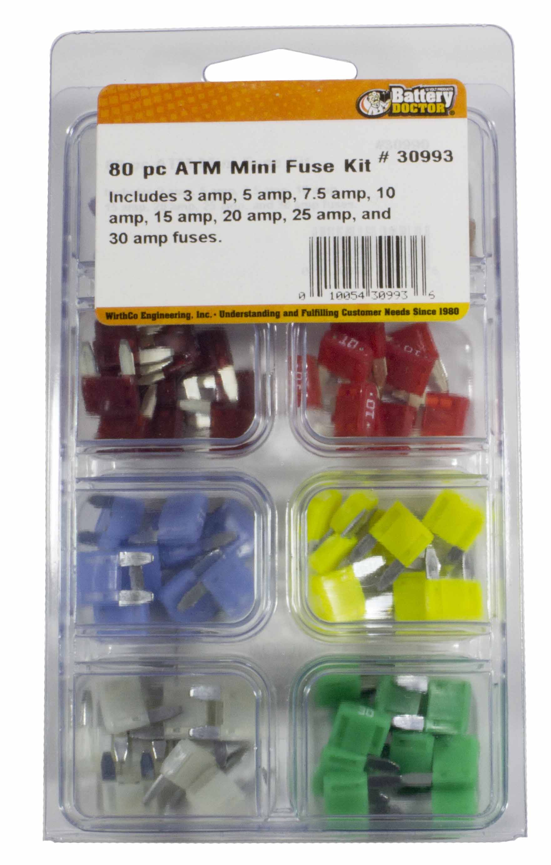 thumbnail image 2 of 30-Pack Assorted Blade Fuses – 5, 10, 15, 20, 25, 30 Amp – Sterling Auto Fuses 2 of 4