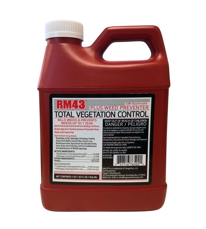 RM43 Total Vegetation Control 43 Glyphosate Plus Weed Preventer 32 oz