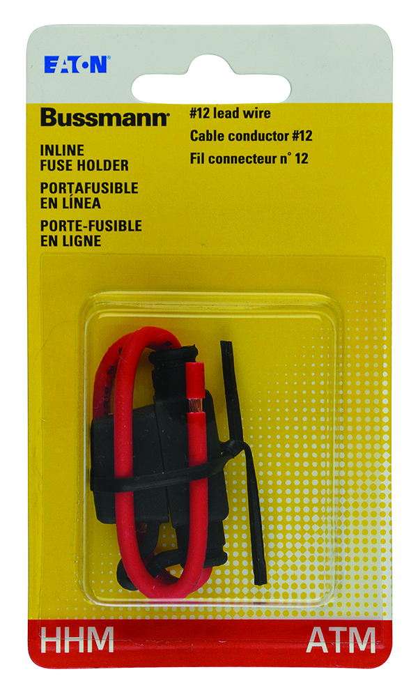 Bussmann BP/HHN-RP-XCP5 Automotive Fuse Holder, 1/4 x 1.15-In., 30-Amp