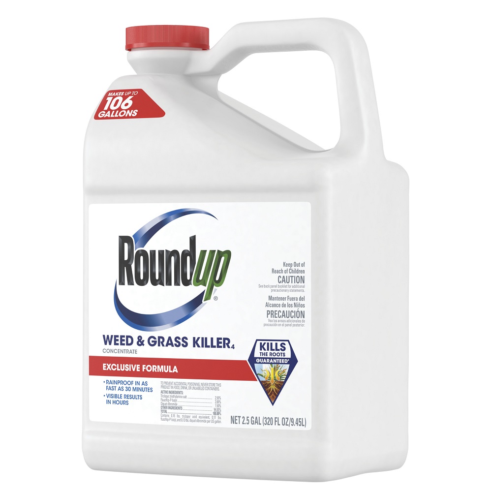 Roundup Weed & Grass Killer Concentrate Plus, 2.5 Gallon Bottle Rural