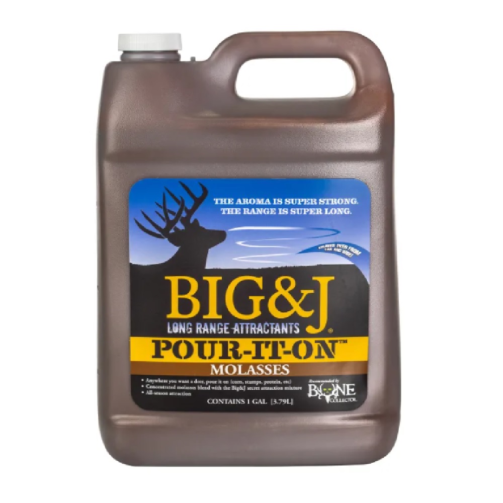 Big & J PourItOn Molasses Liquid Attractant, 1 Gallon BB2PIOMO