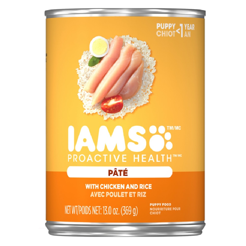 Iams ProActive Health Puppy with Chicken & Rice Pate Canned Dog