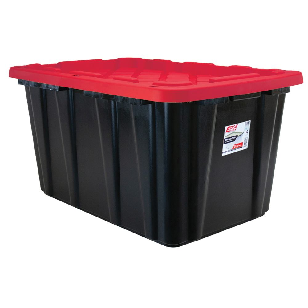 27 Gallon Tough Tote with Red Lid - 2027-12148 | Rural King