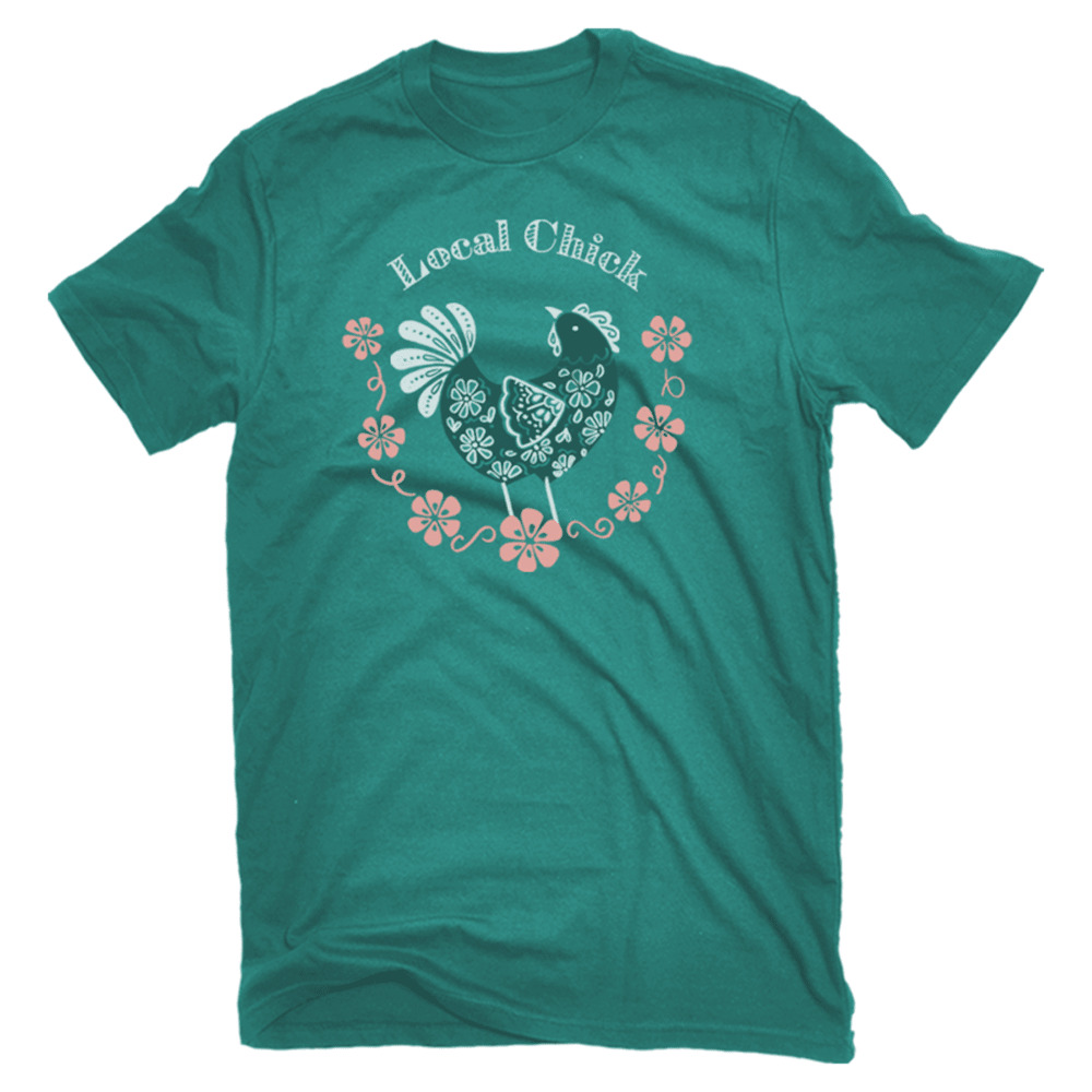Lincoln Outfitters Women's \"Local Chick\" Graphic TShirt CDPL11093
