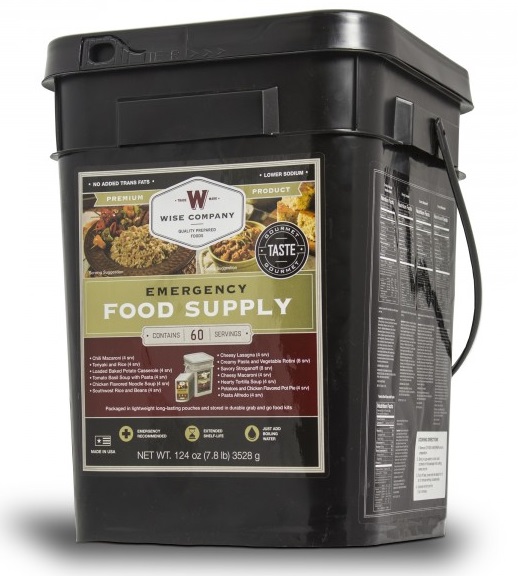 Wise Company 60 Serving Entree Only Emergency Food Supply Bucket 01 16