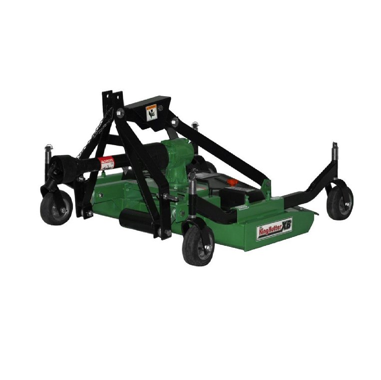 King Kutter 4' Free Floating Flex Hitch Rear Discharge Finishing Mower, Green RFM48XBJK