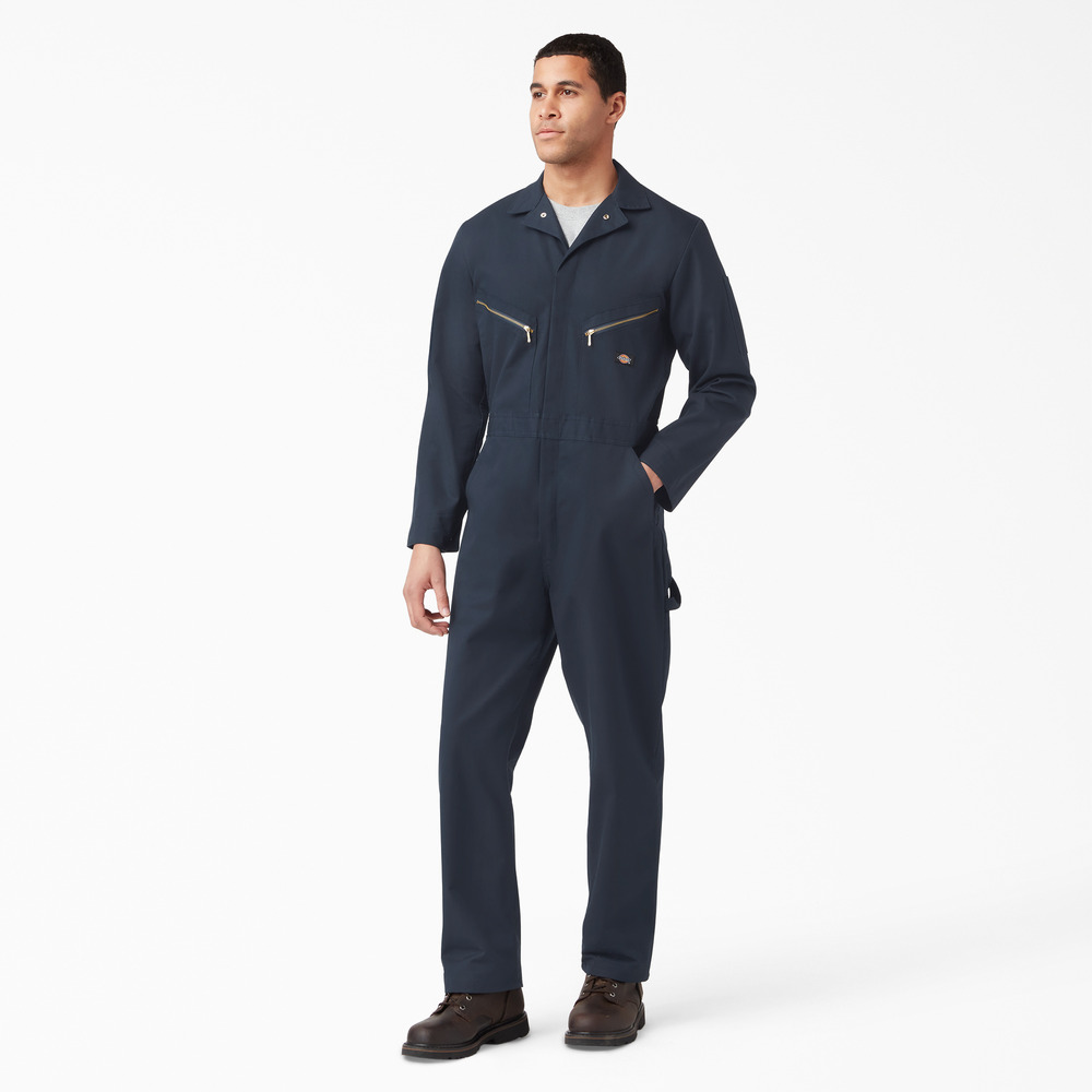 Dickies Mens Long Sleeve Deluxe Blended Coverall, Dark Navy 48799 Rural King