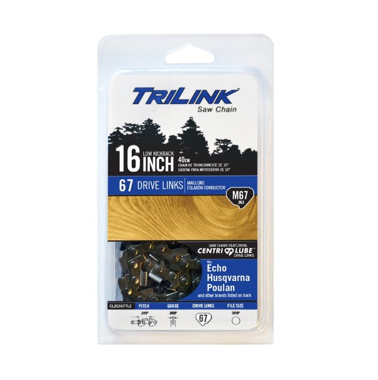 TriLink Saw Chain 16 inch Chain w/ 67 Drive Links CL26367TL2