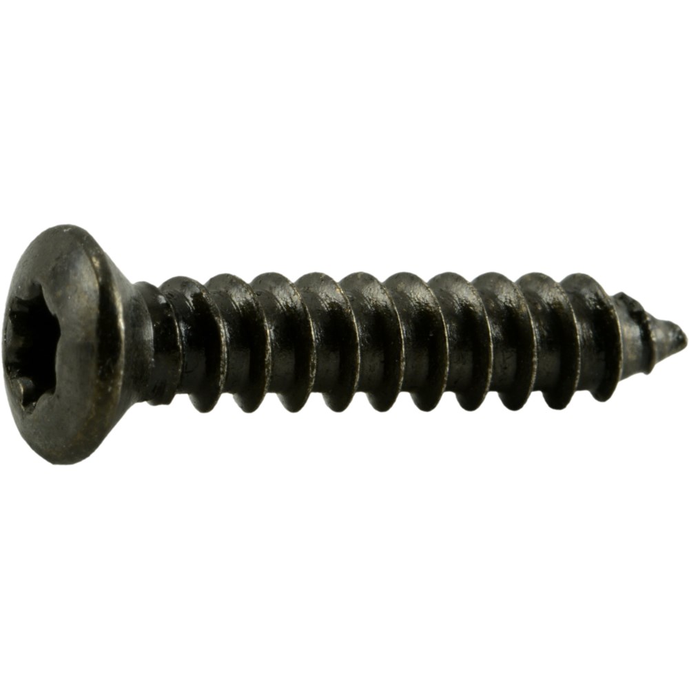 5 x 1 in. Flat Head Slotted Wood Screws - Steel Zinc - 100qty - NSI