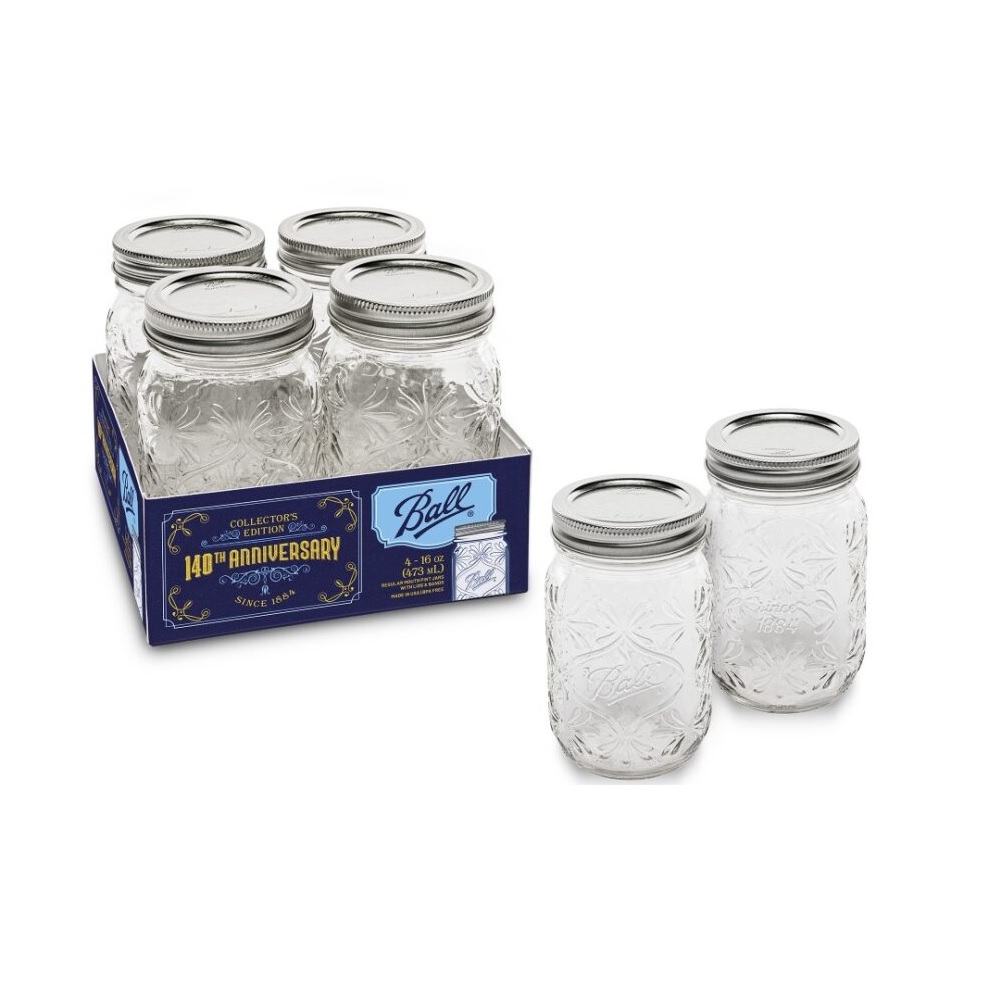 Ball 140th Anniversary Collector's Edition Jar, 4 Pack 2191262