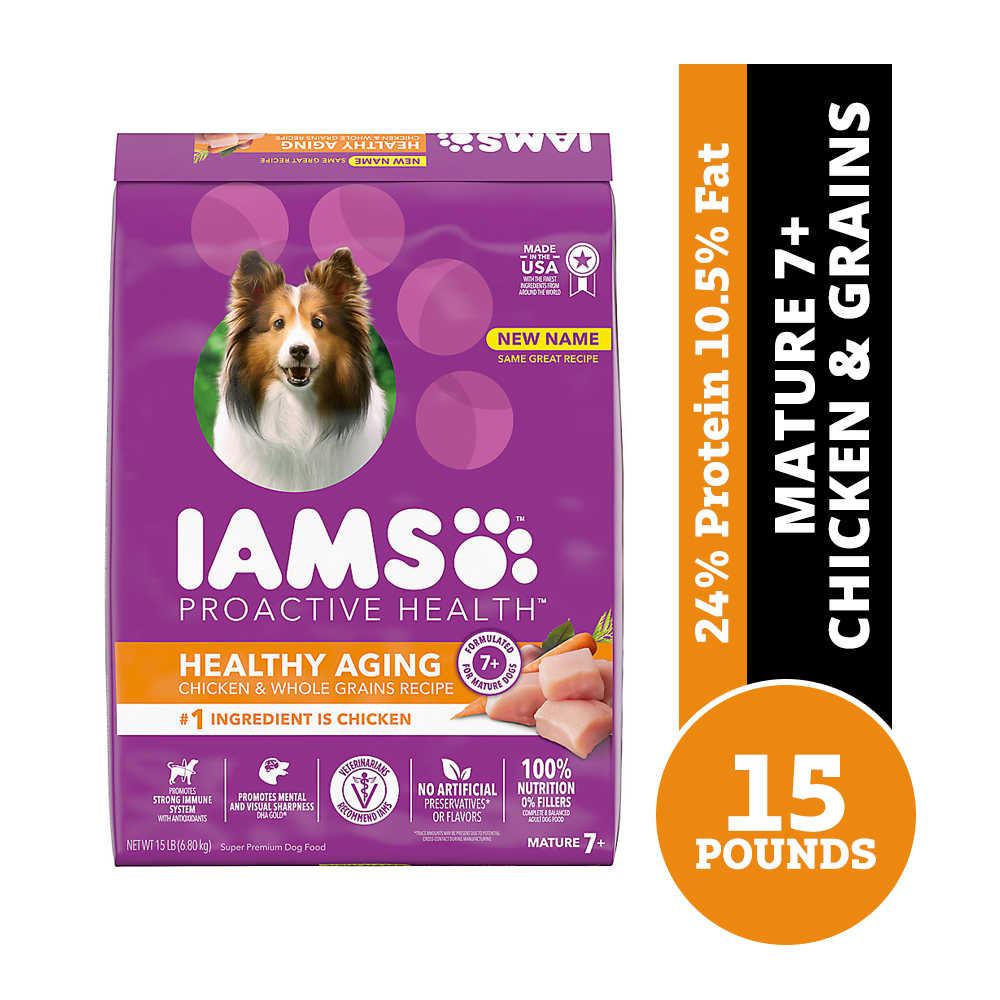 Iams ProActive Health Healthy Aging Chicken & Whole Grains Recipe Senior  Dry Dog Food, 15 lb. Bag | Rural King